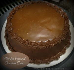 Bourbon Caramel Chocolate Cake